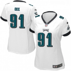 Womens Nike Philadelphia Eagles 91 Fletcher Cox Game White NFL Jersey