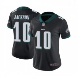 Womens Philadelphia Eagles 10 DeSean Jackson Black Alternate Vapor Untouchable Limited Player Football Jersey