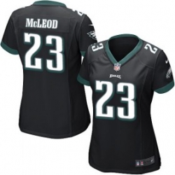 womens nike philadelphia eagles #23 rodney mcleod black alternate nfl jersey