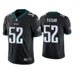 Youth Nike Eagles 52 Davion Taylor Black Vapor Limited NFL Stitched Jersey