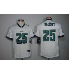 Youth Nike Philadelphia Eagles 25# LeSean McCoy White Color[ Limited Jerseys]