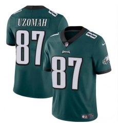 Youth Philadelphia Eagles 87 C J  Uzomah Green Vapor Untouchable Limited Stitched Football Jersey