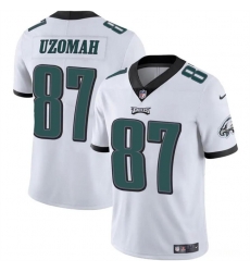 Youth Philadelphia Eagles 87 C J  Uzomah White Vapor Untouchable Limited Stitched Football Jersey