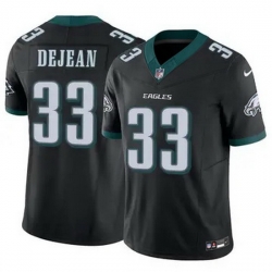 Youth Philadelphia Eagles Cooper DeJean #33 Black F U S E Stitched NFL Jersey