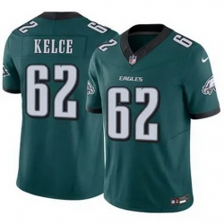 Youth Philadelphia Eagles Jason Kelce #62 Green F U S E Stitched NFL Jersey