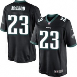 youth nike philadelphia eagles #23 rodney mcleod  black alternate nfl jersey