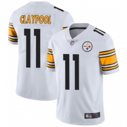 Men Nike Steelers 11 Chase Claypool White Vapor Limited Stitched NFL Jersey