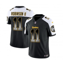 Men Pittsburgh Steelers 11 Allen Robinson II Black White 2023 F U S E  Vapor Untouchable Limited Stitched Jersey