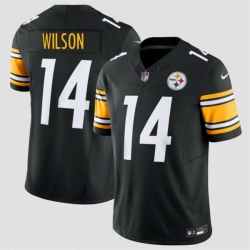 Men Pittsburgh Steelers  14 Roman Wilson Black 2026 F U S E  Vapor Limited Stitched Football Jersey