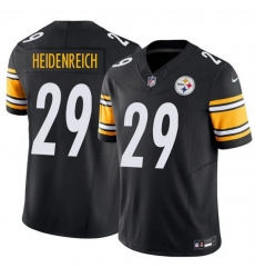 Men Pittsburgh Steelers  29 Eli Heidenreich Black 2026 Draft F U S E  Vapor Limited Stitched Football Jersey