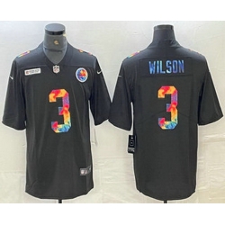 Men Pittsburgh Steelers 3 Russell Wilson Multi Color Black 2020 NFL Crucial Catch Vapor Untouchable Nike Limited Jersey