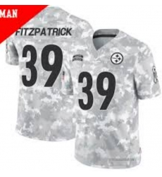 Men Pittsburgh Steelers #39 Minkah Fitzpatrick 2024 Arctic Camo Salute To Service Limited Stitched Football Jersey