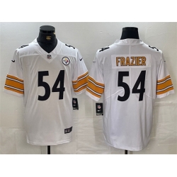 Men Pittsburgh Steelers 54 Zach Frazier White Vapor Untouchable Limited Stitched Jersey