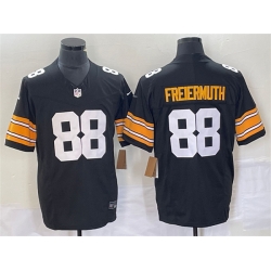 Men Pittsburgh Steelers 88 Pat Freiermuth Black 2023 F U S E  Vapor Limited Stitched Jersey