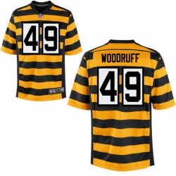 Men Steelers #49 Dwayne Woodruff Alternate Game Stitched NFL Jersey