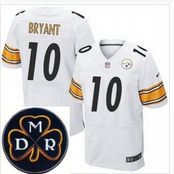 Men's Nike Pittsburgh Steelers #10 Martavis Bryant White NFL Elite MDR Dan Rooney Patch Jersey