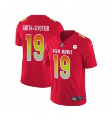 Mens Nike Pittsburgh Steelers 19 JuJu Smith Schuster Limited Red AFC 2019 Pro Bowl NFL Jersey