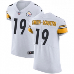 Mens Nike Pittsburgh Steelers 19 JuJu Smith Schuster White Vapor Untouchable Elite Player NFL Jersey