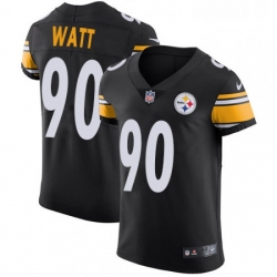 Mens Nike Pittsburgh Steelers 90 T J Watt Black Team Color Vapor Untouchable Elite Player NFL Jersey