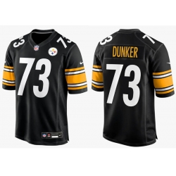 Men's Pittsburgh Steelers Black Gennings Dunker #73 F U S E Stitched NFL Jersey