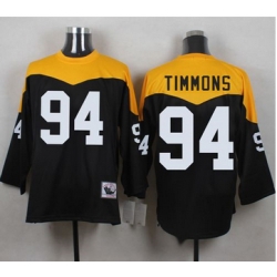 Mitchell And Ness 1967 Pittsburgh Steelers 94 Lawrence Timmons Black Yelllow Throwback Men 27s Stit