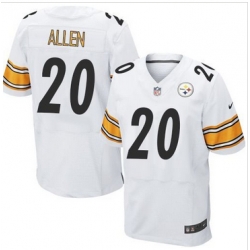 Nike Pittsburgh Steelers #20 Will Allen White Men 27s Stitched NFL Elite Jersey