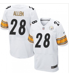 Nike Pittsburgh Steelers #28 Cortez Allen White Men 27s Stitched NFL Elite Jersey
