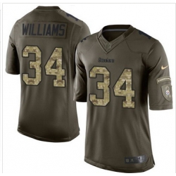 Nike Pittsburgh Steelers #34 DeAngelo Williams Green Men 27s Stitched NFL Limited Salute to Service Jersey