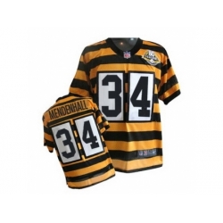 Nike Pittsburgh Steelers 34 Rashard Mendenhall Yellow Elite 80TH Anniversary Throwback NFL Jersey