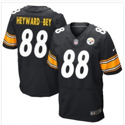 Nike Pittsburgh Steelers #88 Darrius Heyward-Bey Black Team Color Mens Stitched NFL Elite Jersey