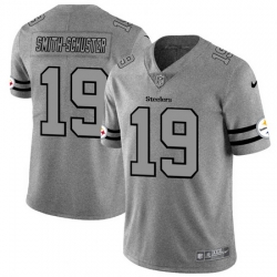 Nike Steelers 19 JuJu Smith Schuster 2019 Gray Gridiron Gray Vapor Untouchable Limited Jersey