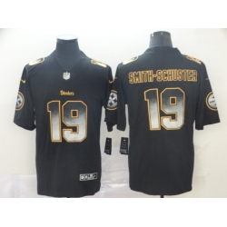 Nike Steelers 19 JuJu Smith Schuster Black Arch Smoke Vapor Untouchable Limited Jersey