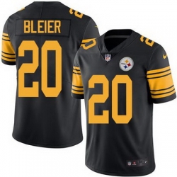 Nike Steelers #20 Rocky Bleier Black Mens Stitched NFL Limited Rush Jersey