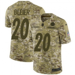 Nike Steelers #20 Rocky Bleier Camo Mens Stitched NFL Limited 2018 Salute To Service Jersey