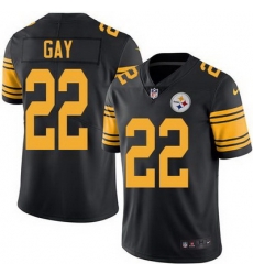 Nike Steelers #22 William Gay Black Mens Stitched NFL Limited Rush Jersey