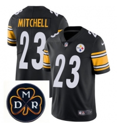 Nike Steelers #23 Mike Mitchell Black  Mens NFL Vapor Untouchable Limited Stitched With MDR Dan Rooney Patch Jersey