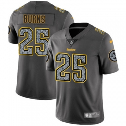 Nike Steelers #25 Artie Burns Gray Static Mens NFL Vapor Untouchable Game Jersey