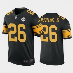 Nike Steelers 26 Anthony McFarland Jr  Black Team Rush Vapor Untouchable Limited Jersey