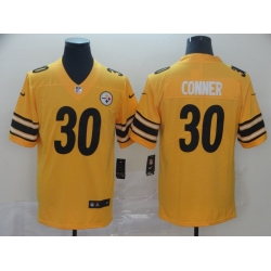 Nike Steelers 30 James Conner Gold Inverted Legend Limited Jersey