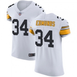 Nike Steelers #34 Terrell Edmunds White Mens Stitched NFL Vapor Untouchable Elite Jersey