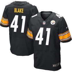 Nike Steelers #41 Antwon Blake Black Team Color Mens Stitched NFL Elite Jersey