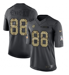 Nike Steelers #88 Darrius Heyward Bey Black Mens Stitched NFL Limited 2016 Salute to Service Jersey