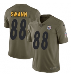 Nike Steelers #88 Lynn Swann Olive Mens Stitched NFL Limited 2017 Salute to Service Jersey