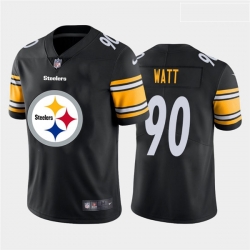 Nike Steelers 90 T J  Watt Black Team Big Logo Vapor Untouchable Limited Jersey