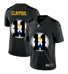 Pittsburgh Steelers 11 Chase Claypool Men Nike Team Logo Dual Overlap Limited NFL Jersey Black