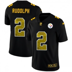 Pittsburgh Steelers 2 Mason Rudolph Men Black Nike Golden Sequin Vapor Limited NFL Jersey