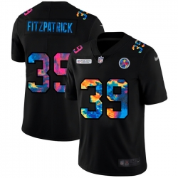 Pittsburgh Steelers 39 Minkah Fitzpatrick Men Nike Multi Color Black 2020 NFL Crucial Catch Vapor Untouchable Limited Jersey