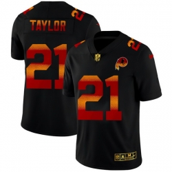 Washington Redskins 21 Sean Taylor Men Black Nike Red Orange Stripe Vapor Limited NFL Jersey