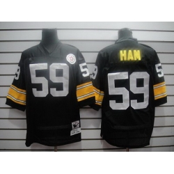 nfl pittsburgh steelers 59 ham black throwback