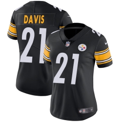 Nike Steelers #21 Sean Davis Black Team Color Womens Stitched NFL Vapor Untouchable Limited Jersey